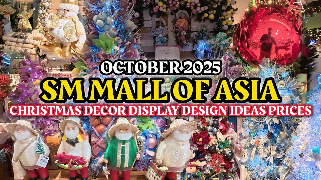 SM MOA Christmas Decor Display Design Ideas and Prices October 2025