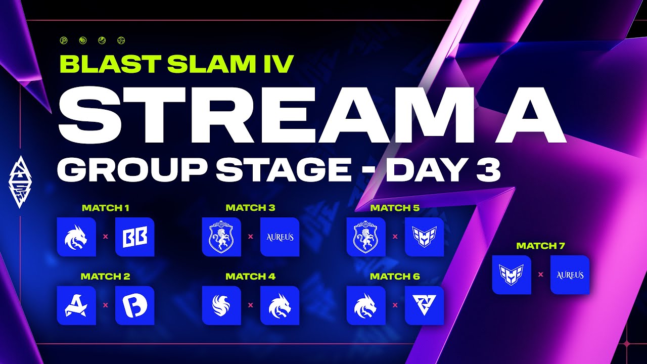 BLAST Slam IV, Group Stage, Day 3: Stream A - Dota 2 LIVE