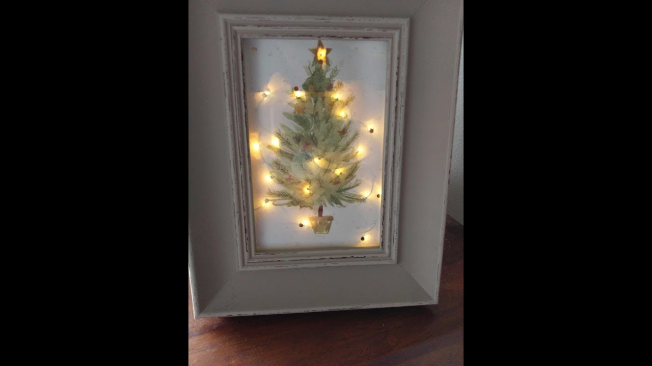 Light Up Gift Bag Frame Christmas