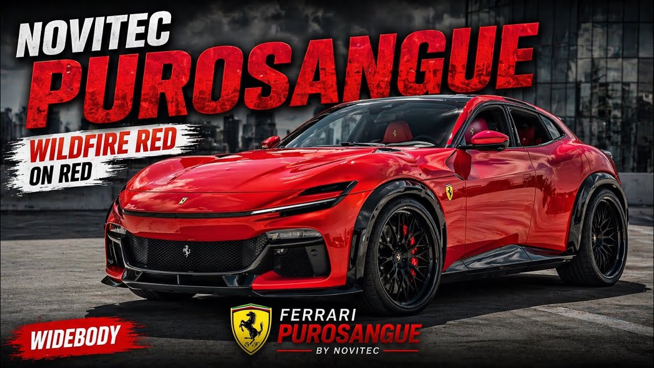 Звуковой сигнал Novitec Widebody Ferrari Purosangue (чрезвычайно громкий!!)