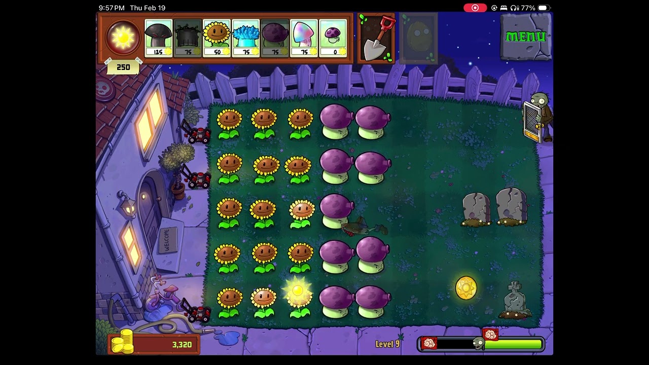 Plants vs. Zombies™ HD (iPadOS) Night level 9 (Gameplay Walktrough) (2026)