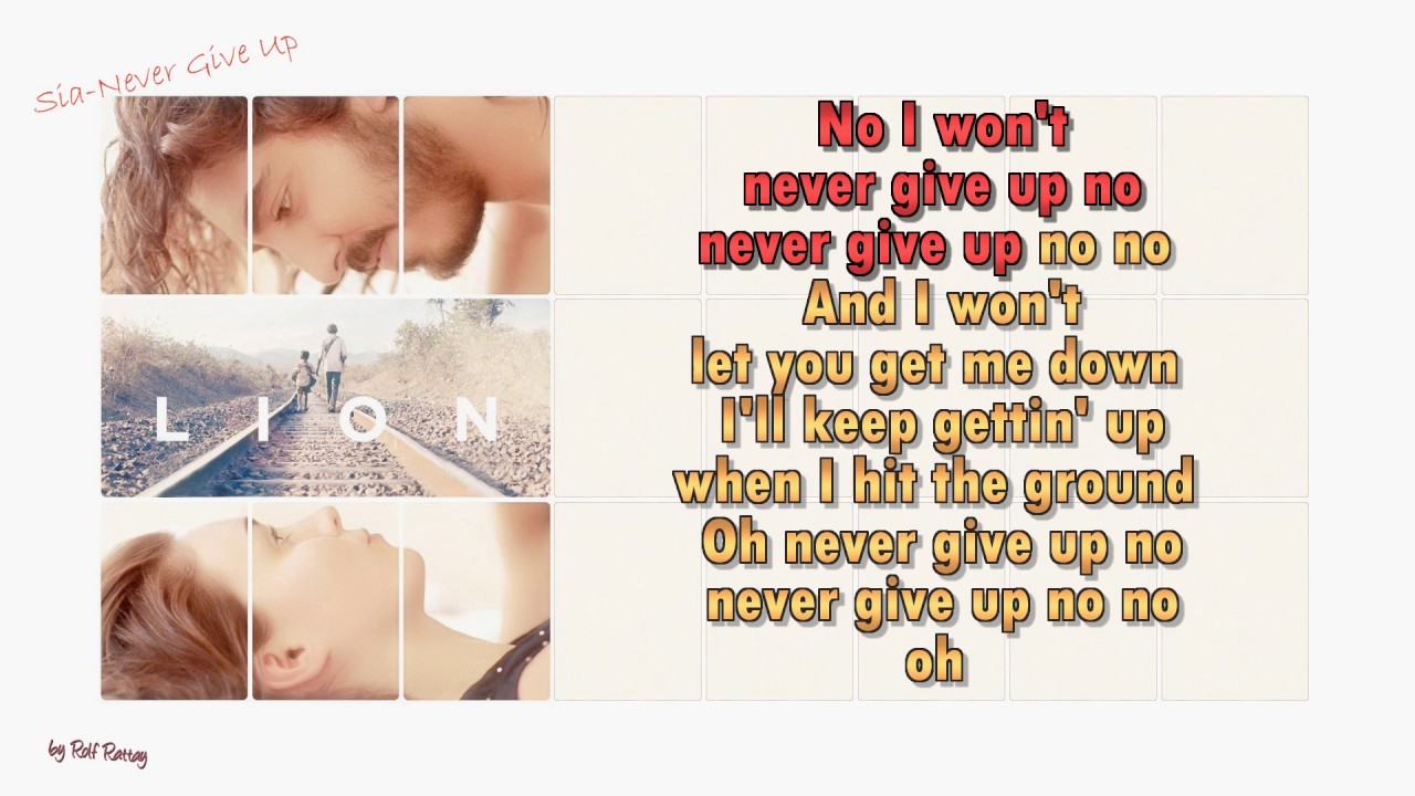Sia - Never Give Up -  Instrumental