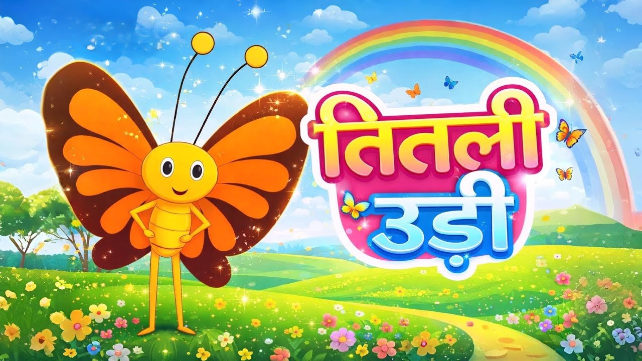 Titli Udi Bus ME Chadi | तितली उड़ी | Popular Rhymes For Children | Nurser Rhymes