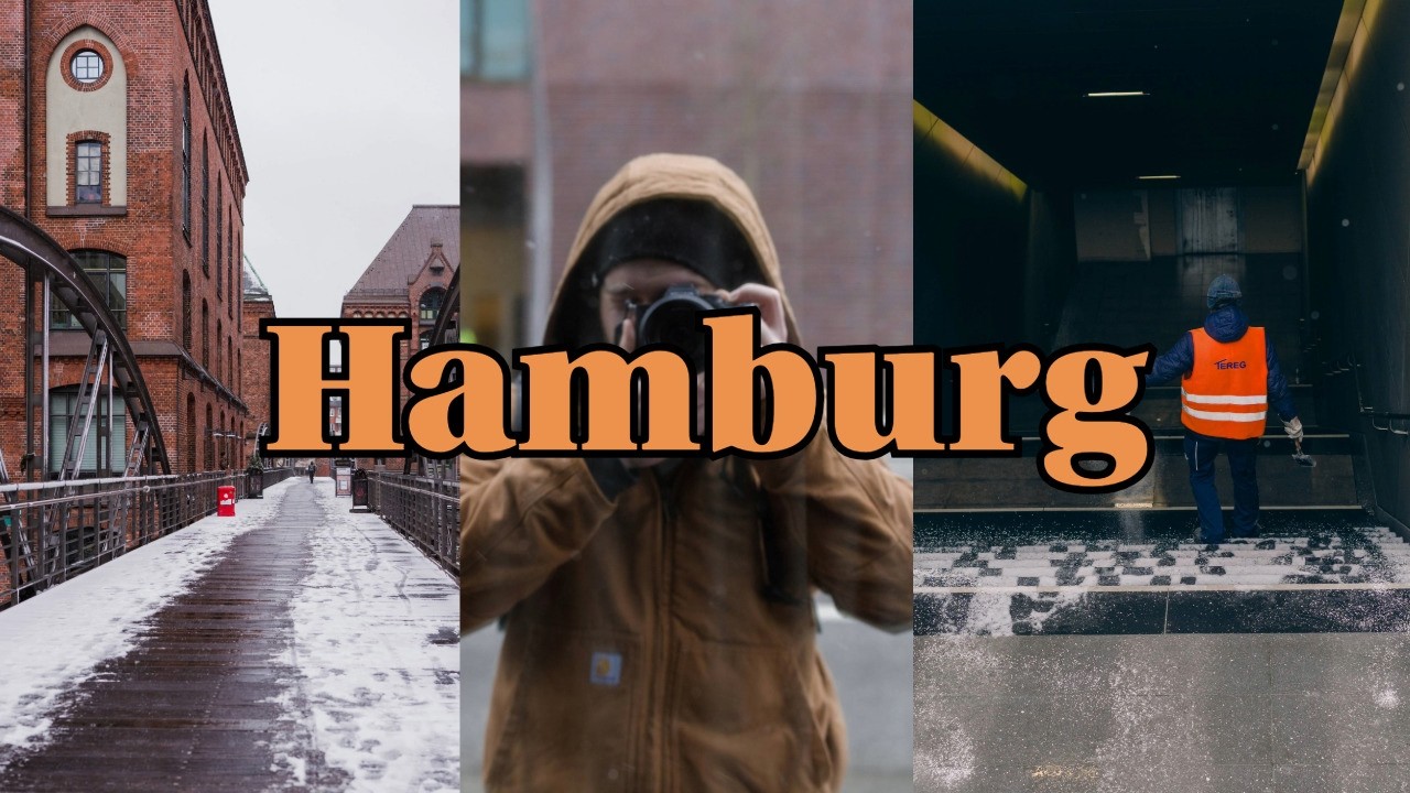 Entspannter Fotowalk durch das verschneite Hamburg