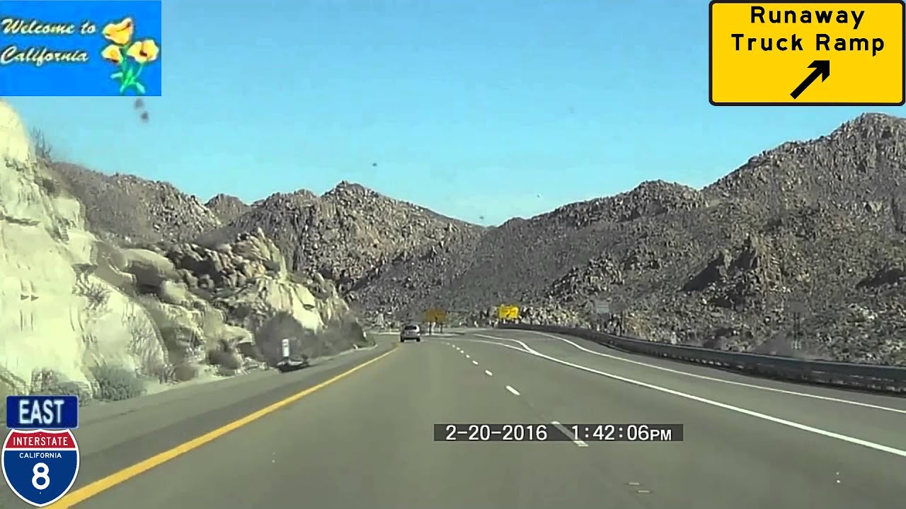 San Diego CA to Casa Grande AZ Interstate 8 2016 HD