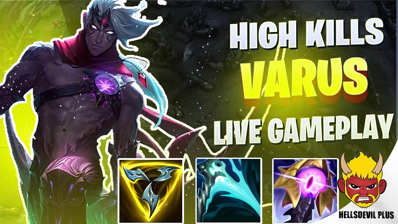 HIGH KILL GAME WITH VARUS! - Wild Rift HellsDevil Plus Gameplay