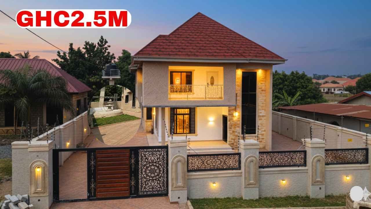 House Tour | This Is What GHC2.5m Gets You In Kumasi-Ghana| Newly Built 4-Bedroom House For Sale