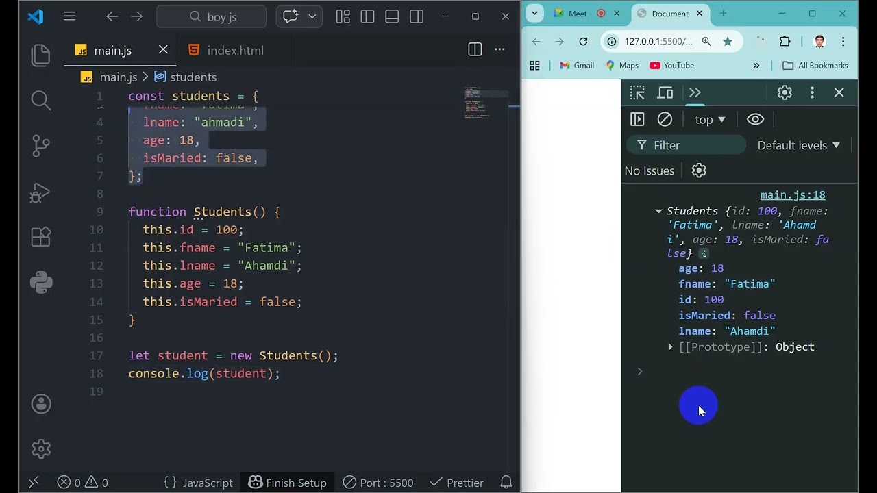 JavaScript Object, Constructor & Prototype  (Part 18)