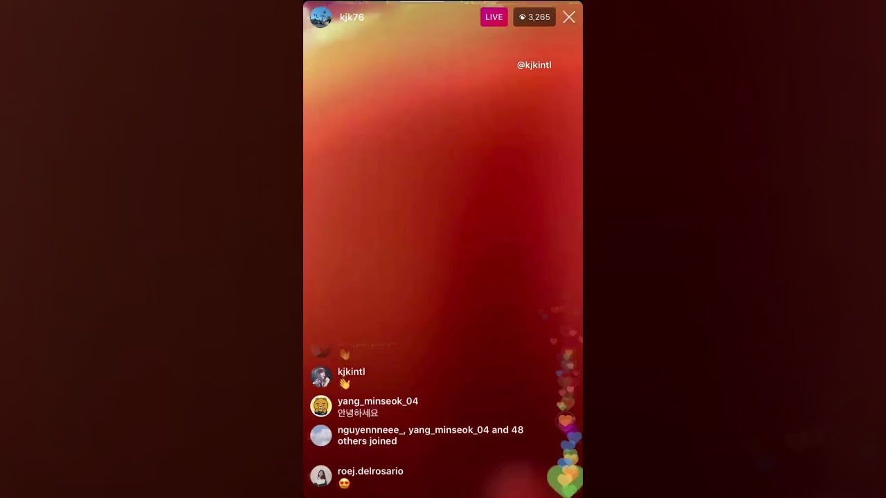 190828 Kim Jong Kook's Instagram Live