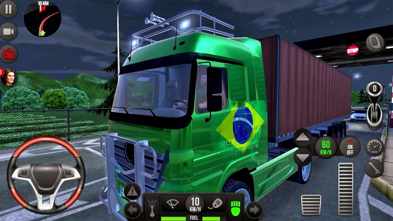 Truck Simulator 2018 Europe # 18 Night Drive - игровой процесс для игры в игру Android