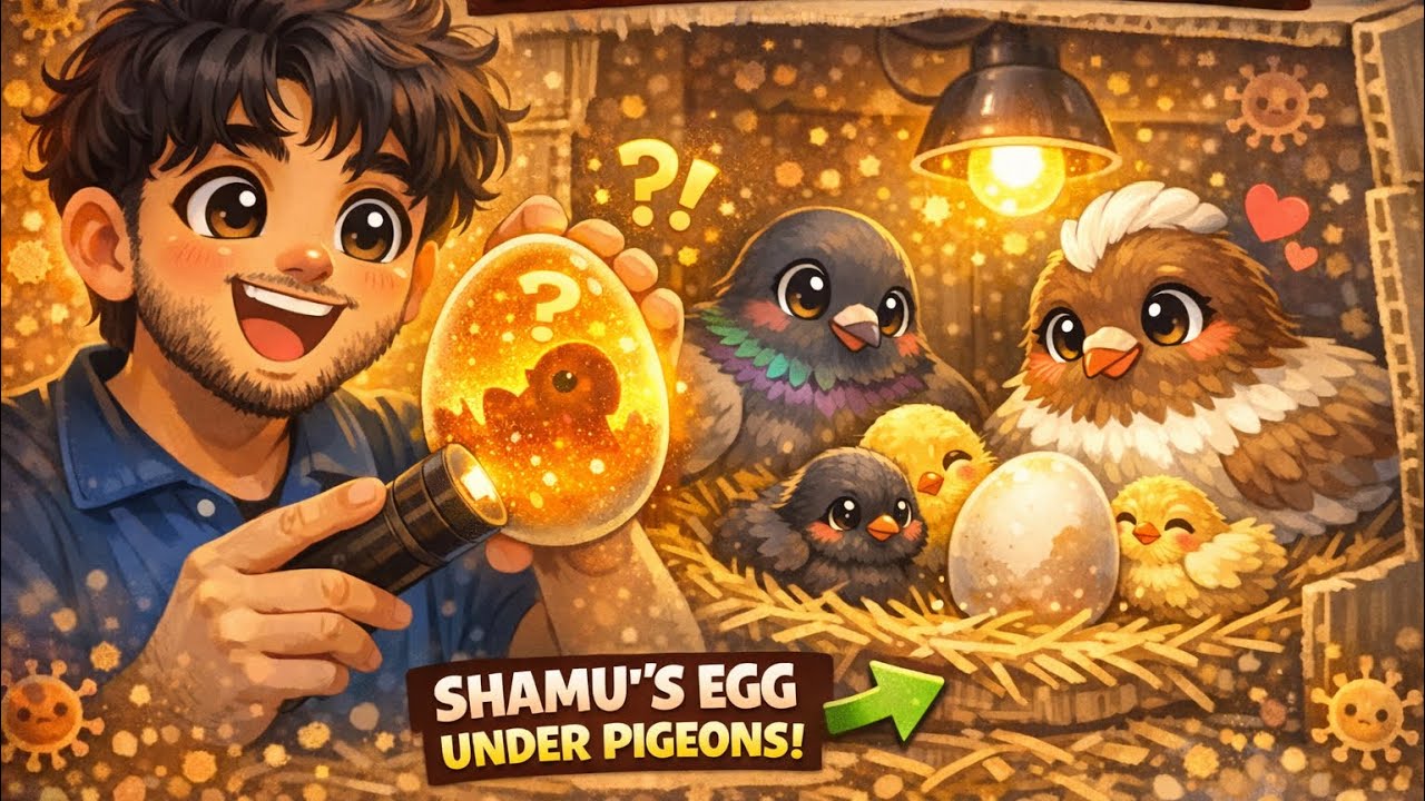 Candling Our King O Shamo Egg After 5 Days | Under Pigeons 😱🐣 18 June 2025