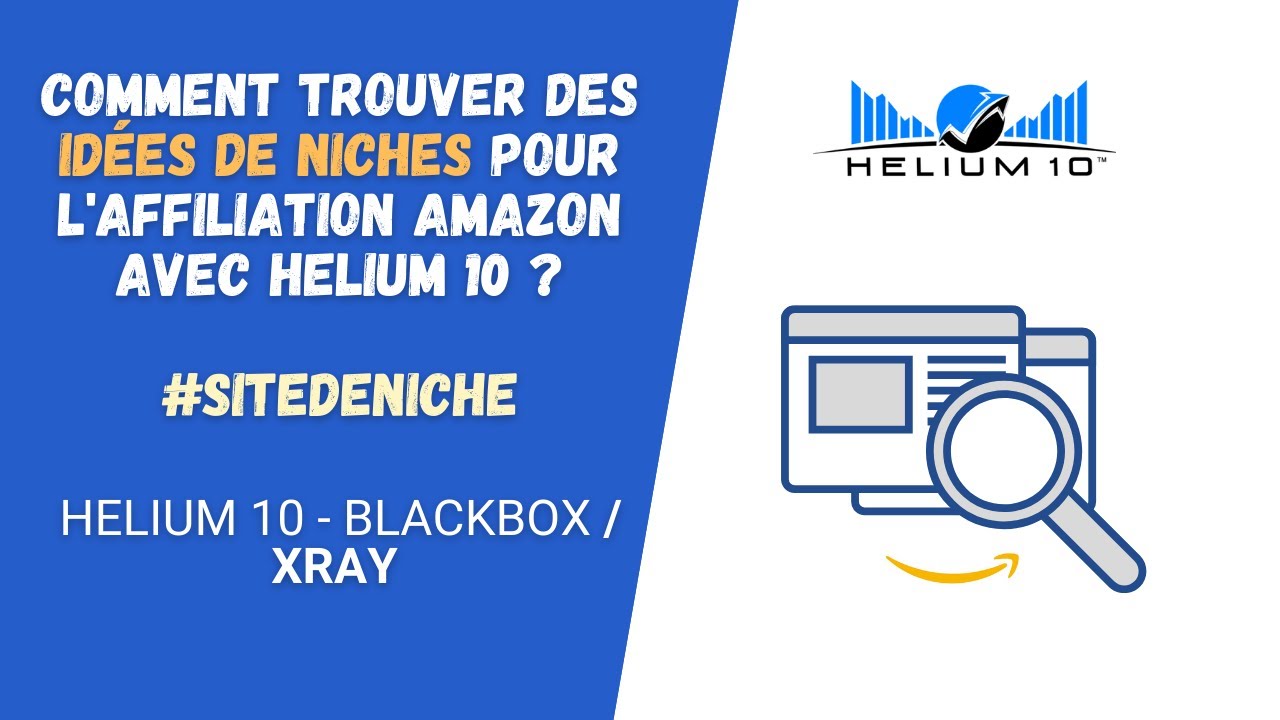 Site de niche Affiliation Amazon + r&eacute;sultats  - Comment trouver des id&eacute;es de niches avec Helium 10 ?