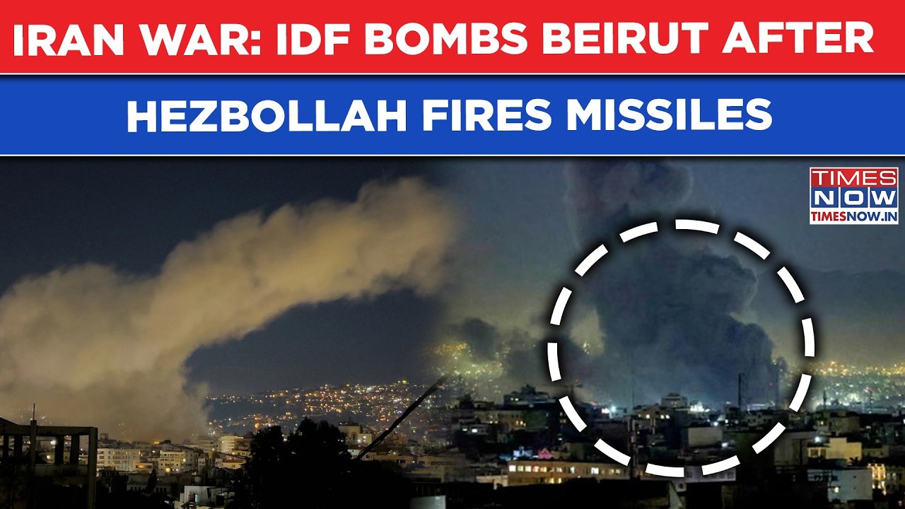 Beirut Bombed: On Cam-IDF’s Revenge Blitz After Hezbollah Fires Missiles In Iran War Retaliation