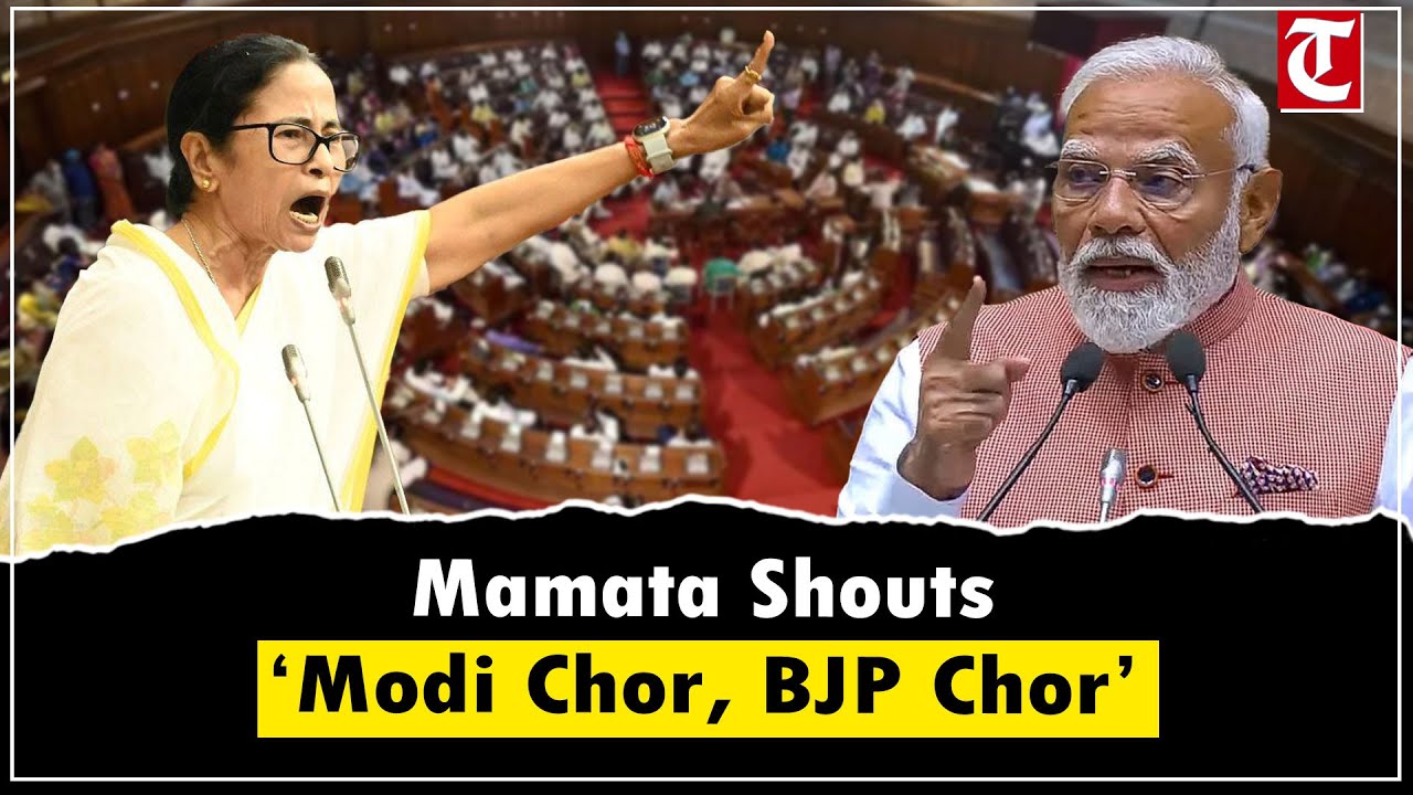 Mamata Banerjee shouts &lsquo;Modi, Amit Shah, BJP chor&rsquo; slogans in heated West Bengal Assembly session
