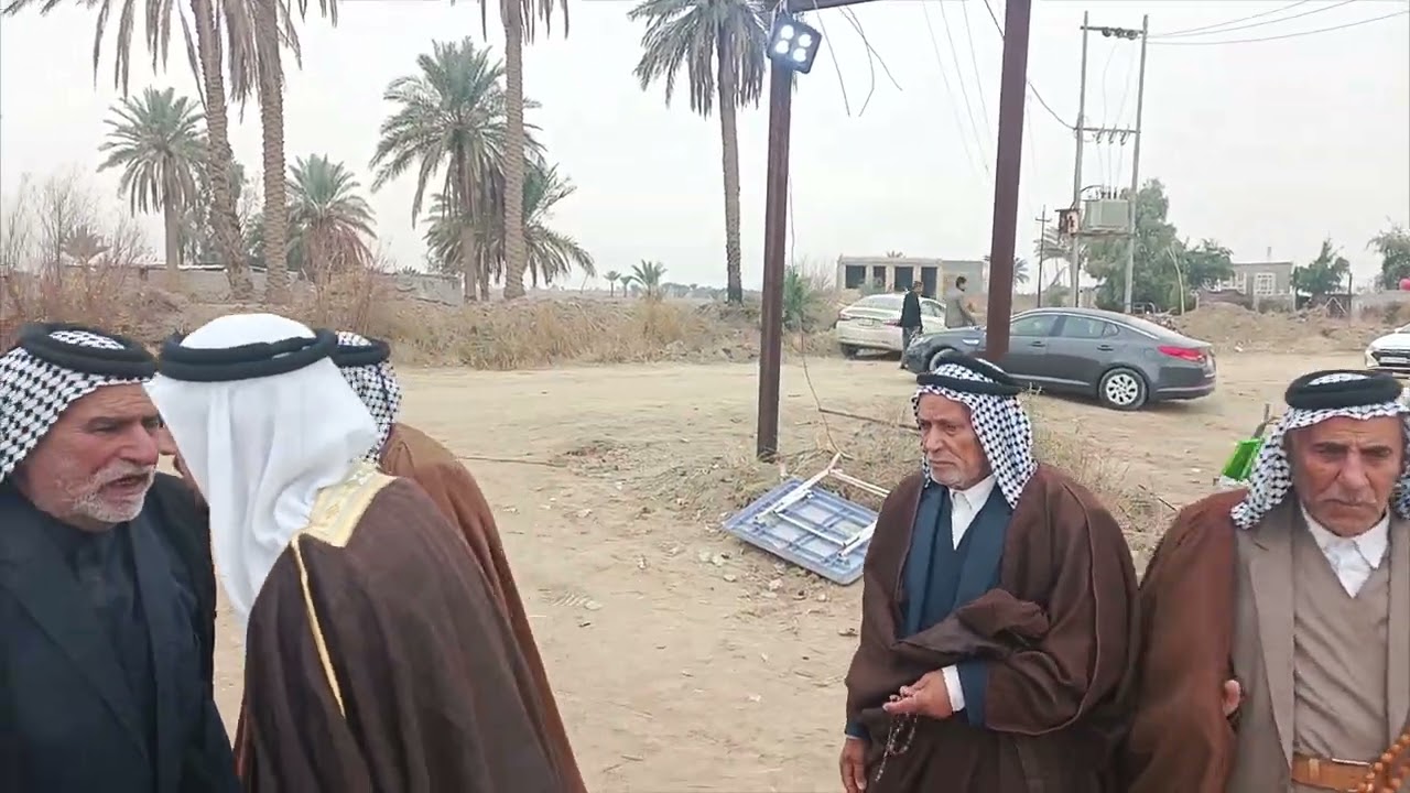 فاتحة الشيخ مراد امين الفدعم رئيس عشيرة الجوذر  وابنه الشيخ زكي مراد امين الفدعم يستقبل المعزين