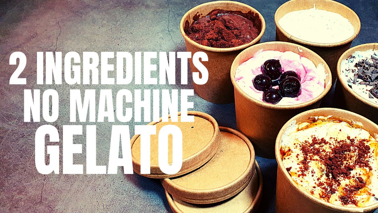 Gelato Homemade Super Easy Recipe - 2 Ingredients No Machine!