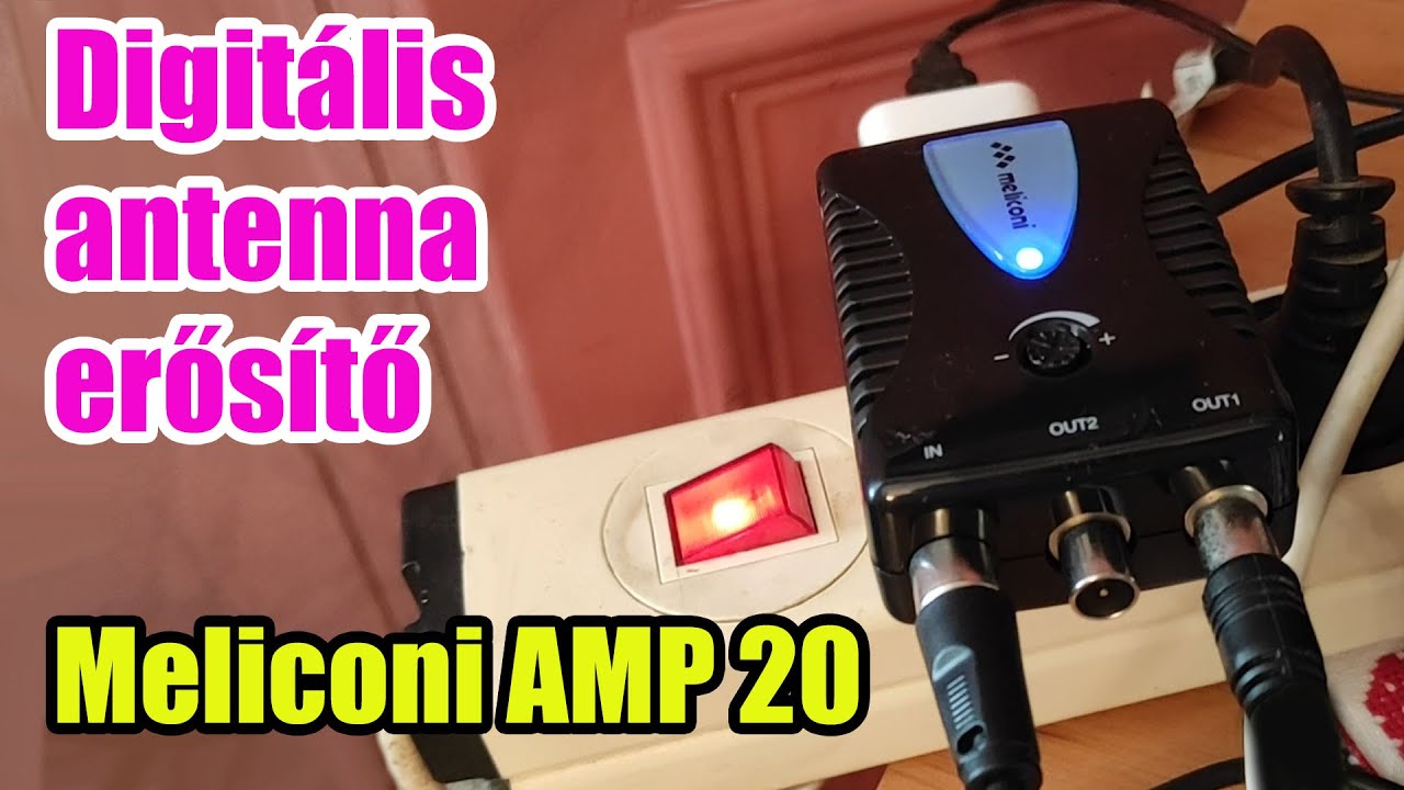 Digitális antenna erősítő.  Meliconi AMP 20