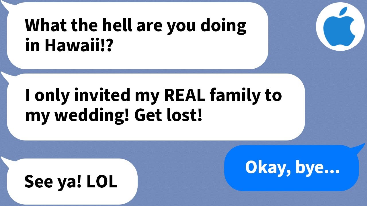 【Apple】SIL leaves me at the airport in Hawaii for her wedding, so I left, but she regrets it...