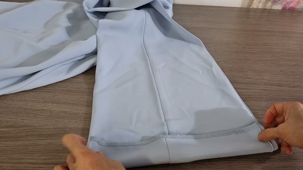 Как сделать широкий подол на расклешенных брюках?