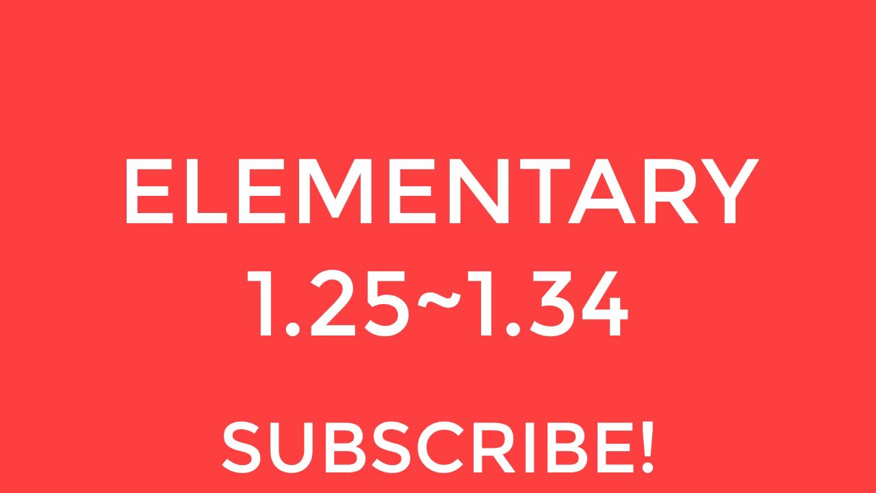New English File Elementary listening 1.25~1.34