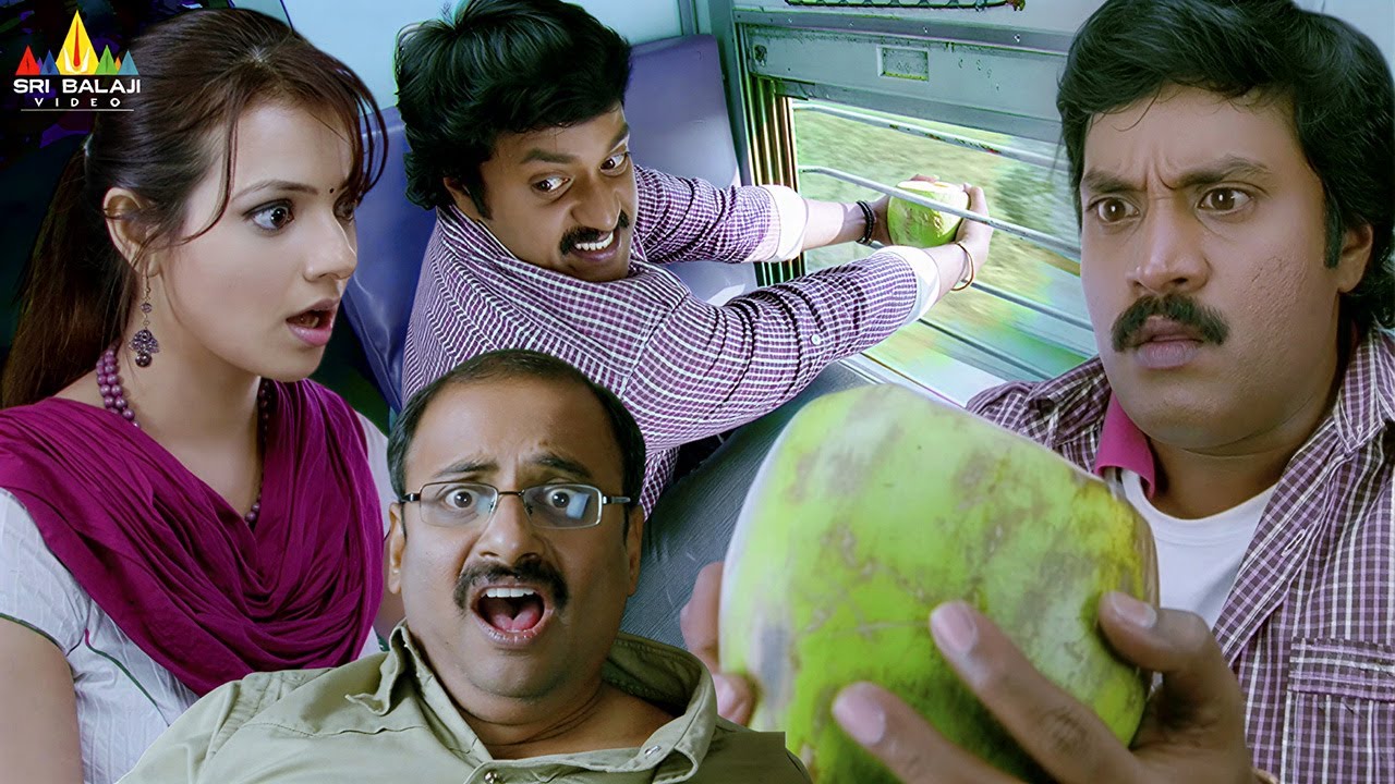 Non Stop Train Comedy Sequence🚃🤪 - Maryada Ramanna | Sunil,Saloni | Telugu Movie Scenes