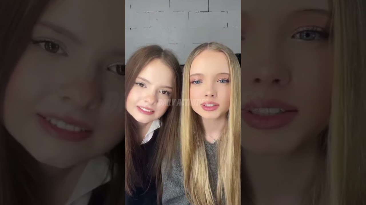 😱 на территории кампуса находятся две красивые молодые девушки.