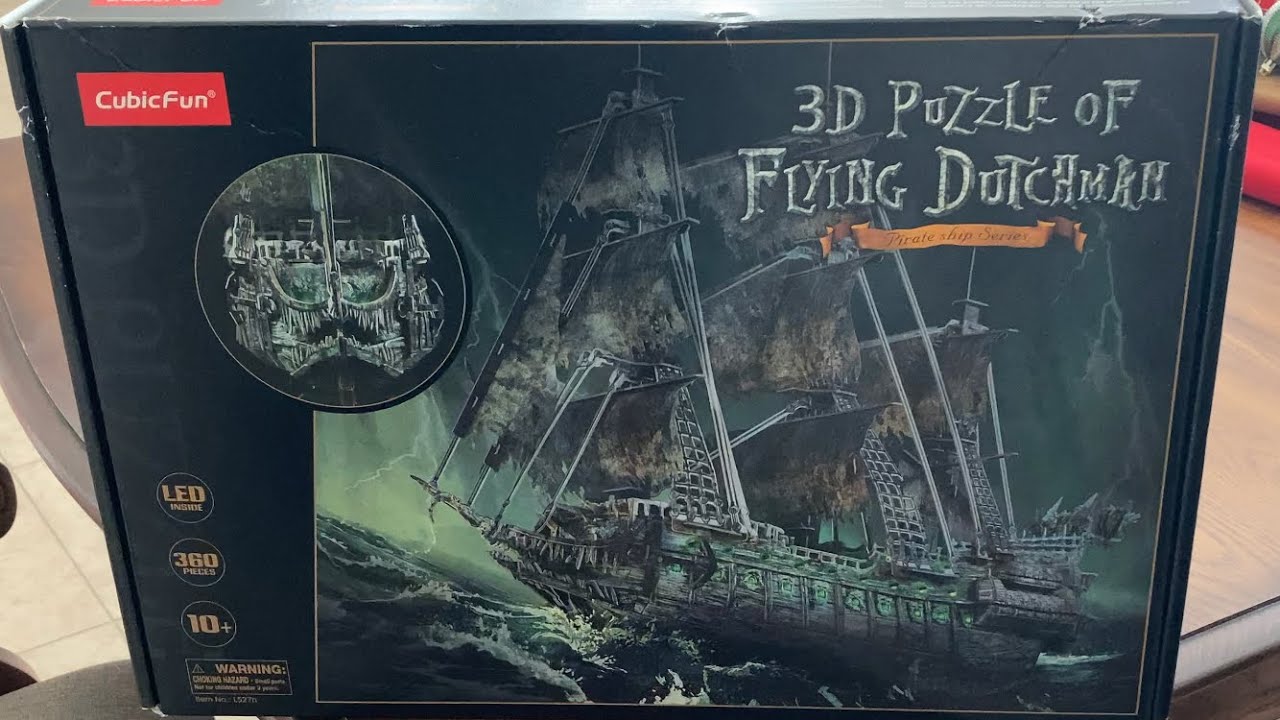 MEM:0018:3D Puzzle - The Flying Dutchman - Timelapse