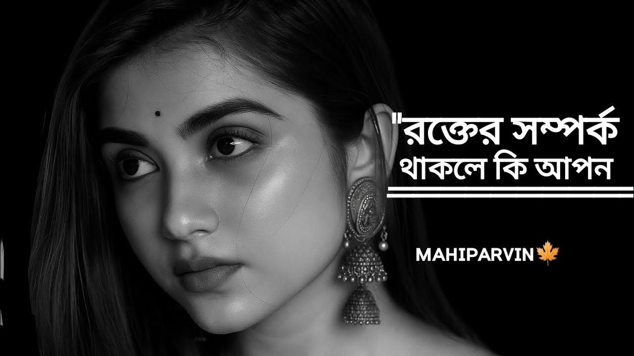 🎙️ রক্তের সম্পর্ক থাকলে কি আপন 💔 | প্রেমের কবিতা | হৃদয়স্পর্শী Bangla Poetry 2025