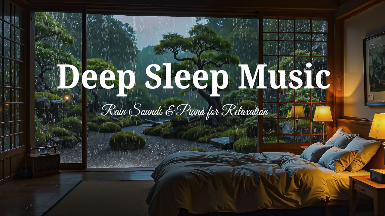 Relaxing Piano Music & Peaceful Rain Sounds 🌙 Deep Sleep Music for Falling Into Sleep Instantly