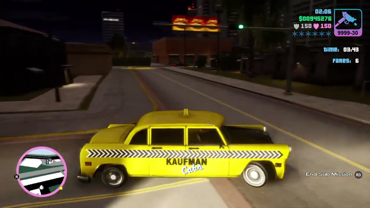 Grand Theft Auto: Vice City – The Definitive Edition Taxi Missions 