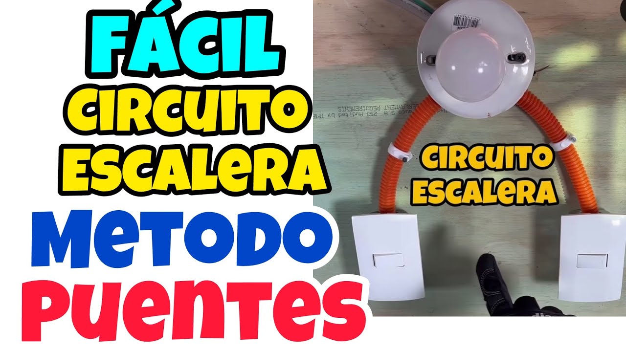 Circuito Escalera Metodo Puentes con Cable de Cobre Indiana