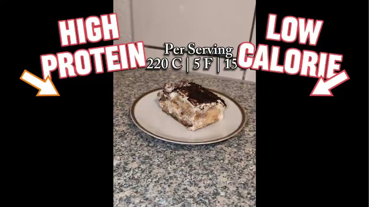 High Protein and Low Calorie Tiramisu ☕🍰