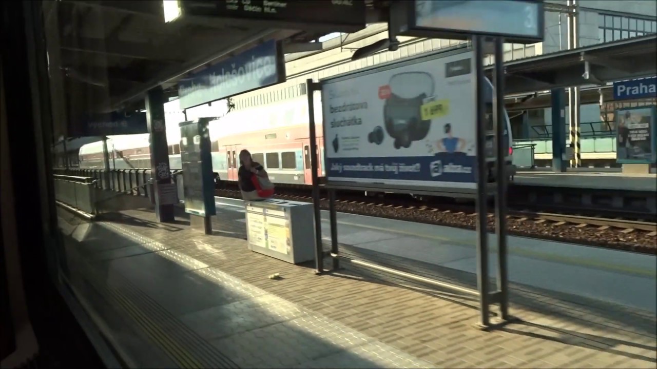 Ansage ČD-EuroCity Praha hl.n. – Berlin Hbf, Ausfahrt Praha-Holešovice
