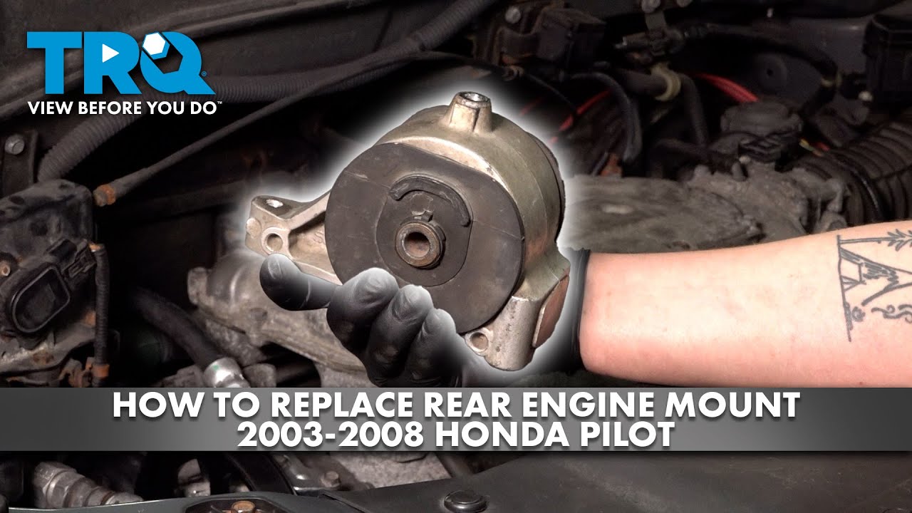 Как заменить заднюю опору двигателя Honda Pilot 2003-2008