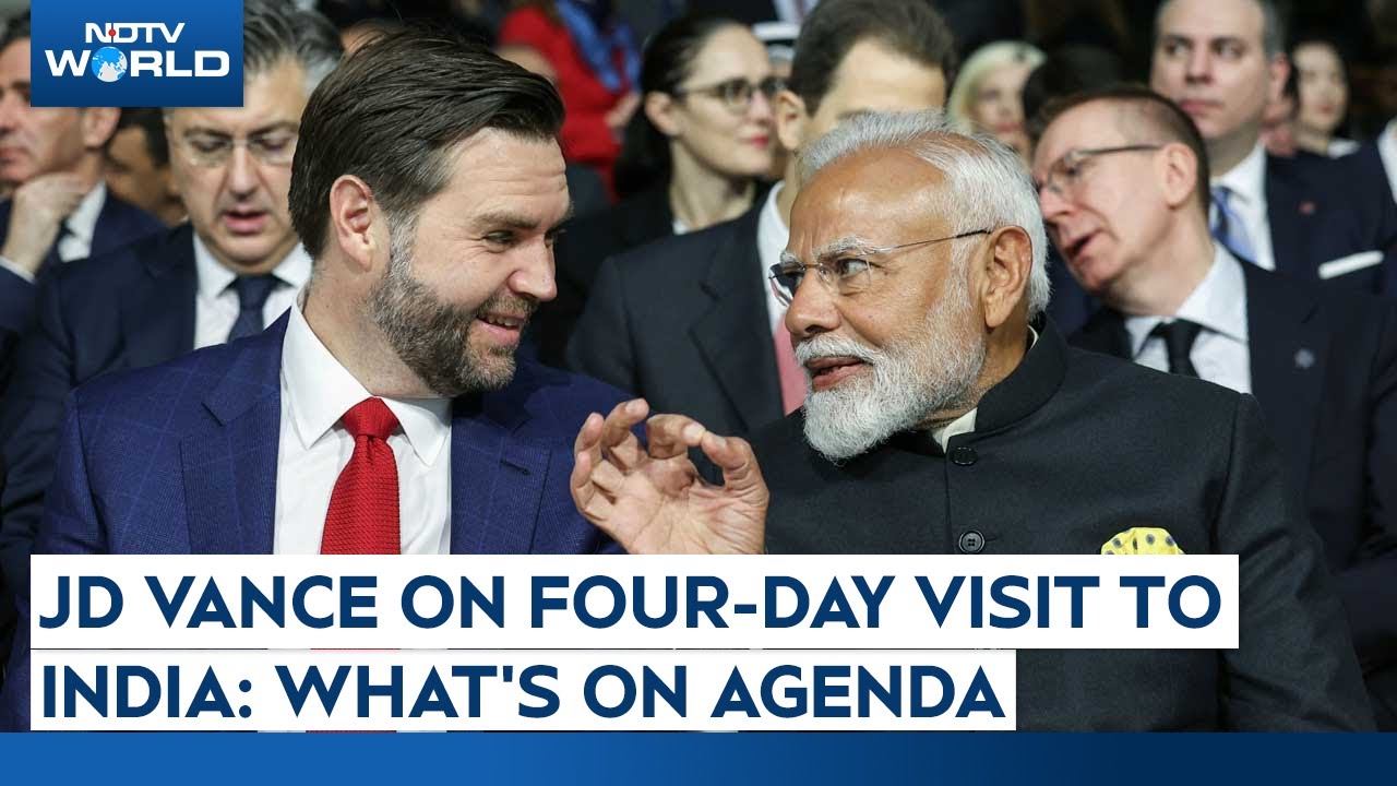 JD Vance In India | US Vice President JD Vance On Four-Day Visit To India: What's On Agenda