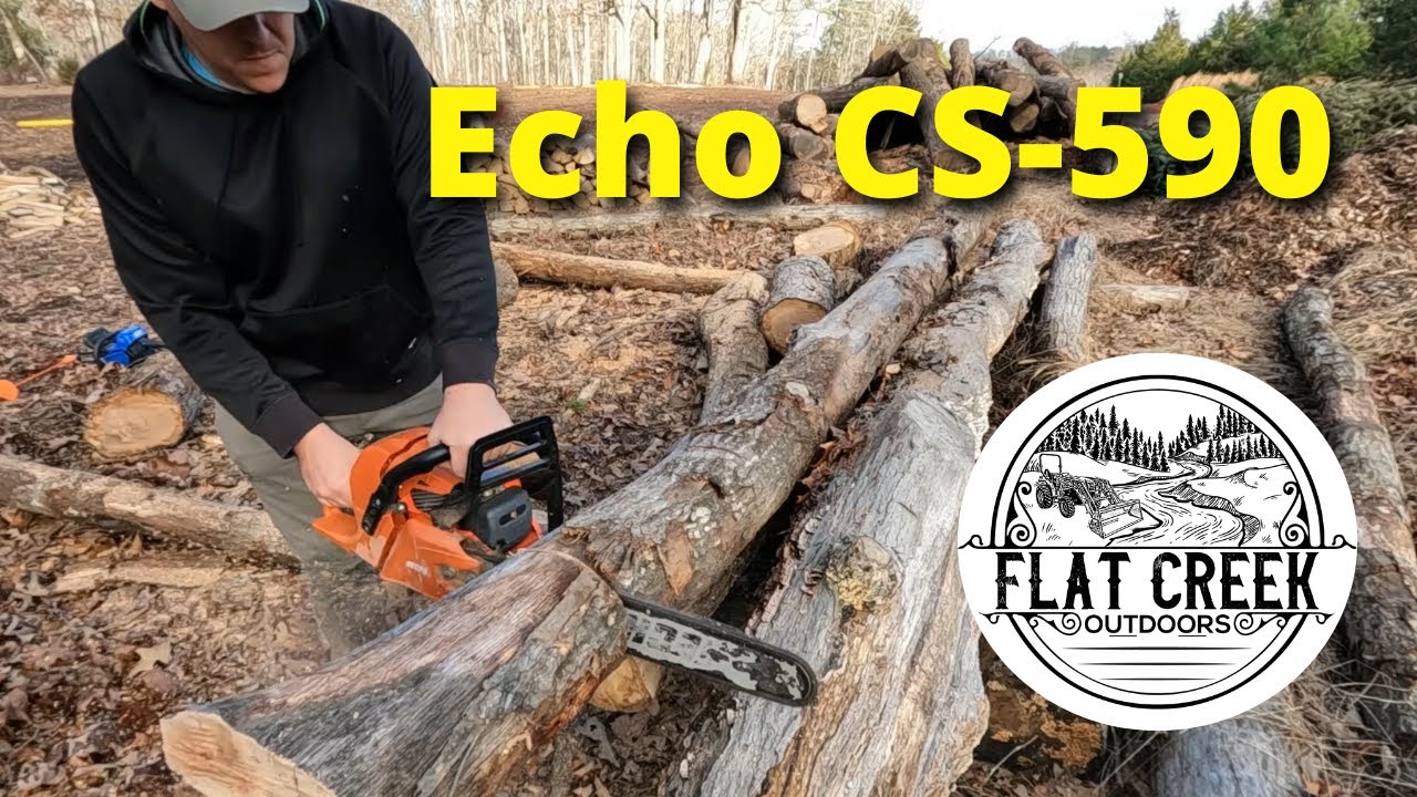 Cutting Firewood With The Echo CS-590