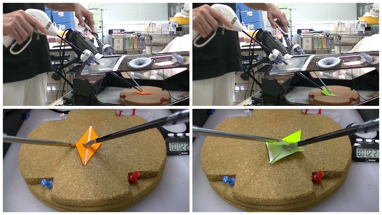 Laparoscopic Box Training (Orizuru #8354​, #8358)　手元はどう動いているのでしょう？