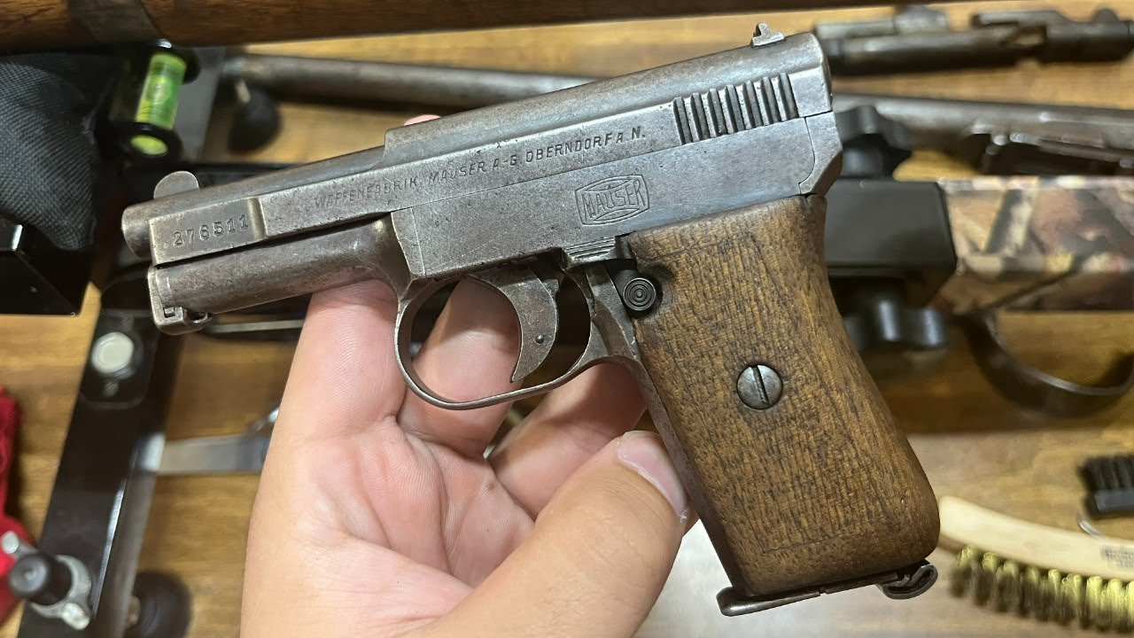 Firing the Mauser 1910 Pocket Pistol (25 ACP)