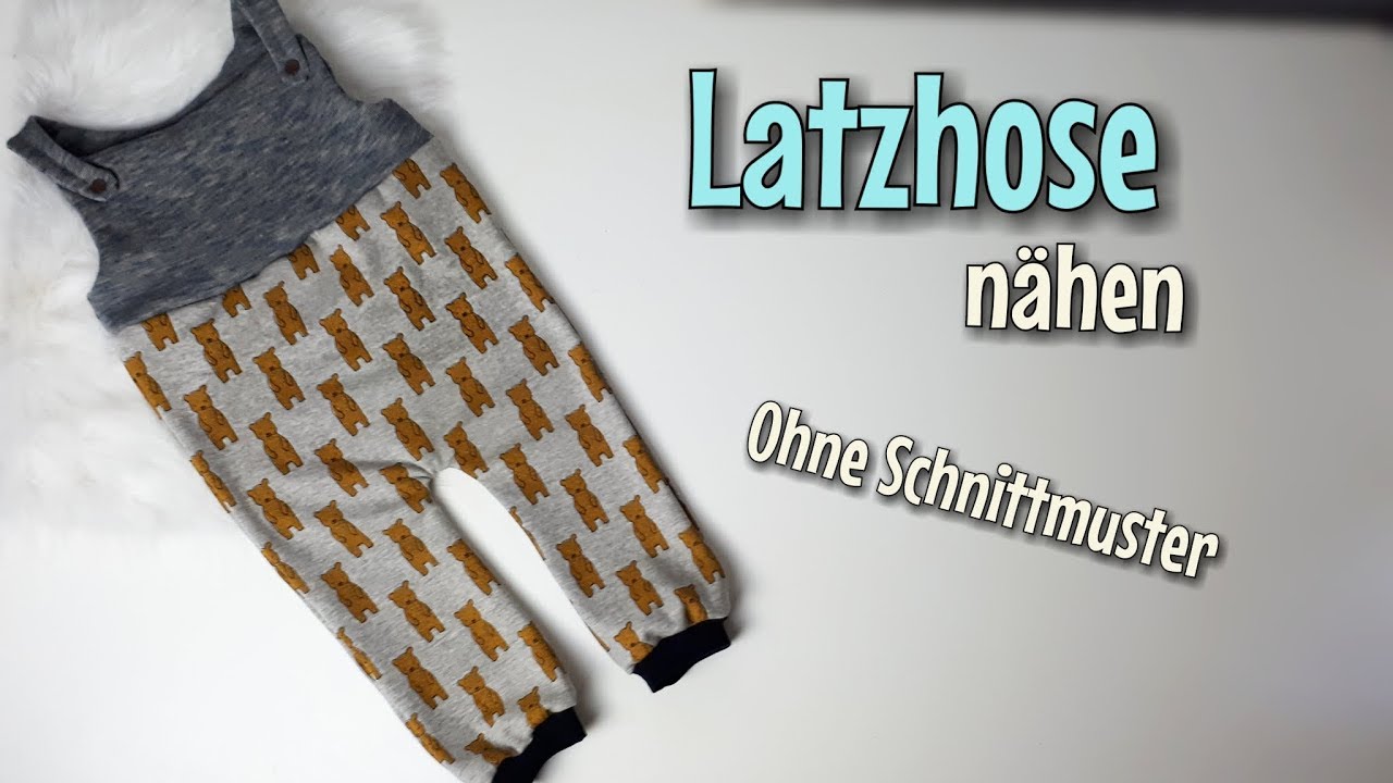 Latzhose - Nähanleitung OHNE Schnittmuster - Für Anfänger - Nähtinchen