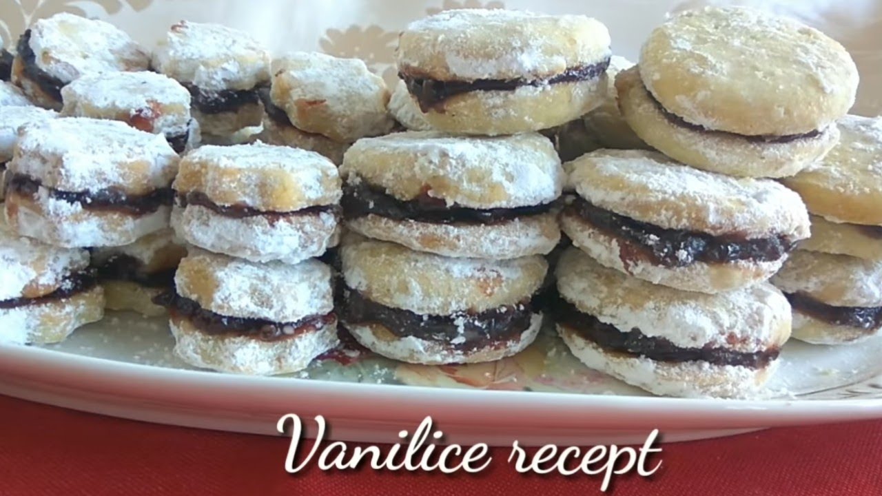 Vanilice koje se tope u ustima! Vanilice sa džemom. Jednostavne i ukusne! #4k