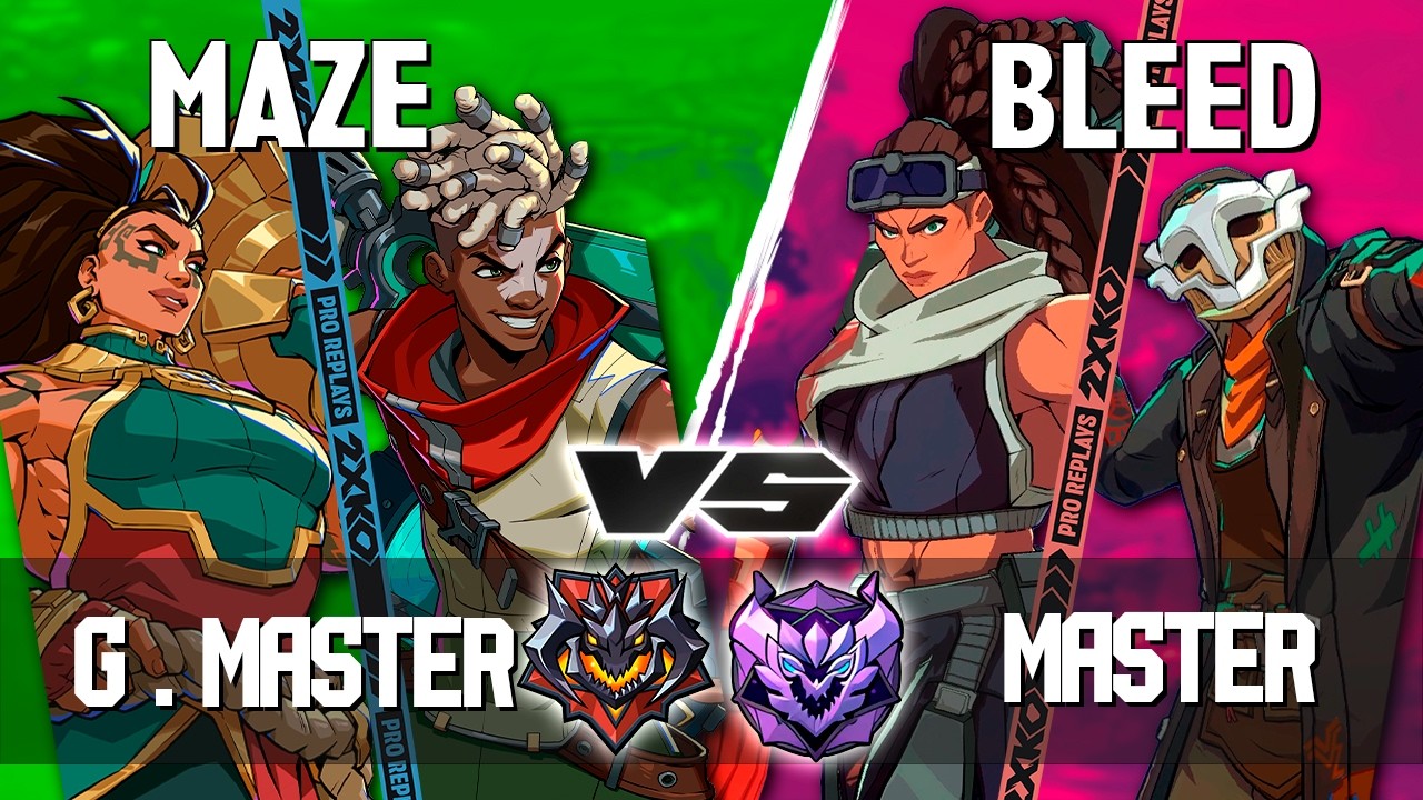 2XKO ▰ MAZE (Ekko-Illaoi) vs BLEED (Illaoi-Ekko) ▰ 2XKO Pro level replays