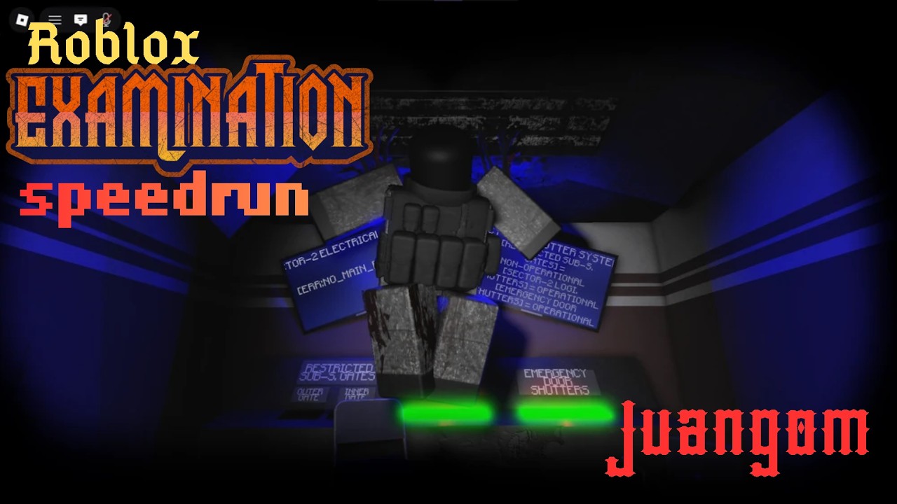 (WR) Roblox Examination wheres my squad + one man army speedrun