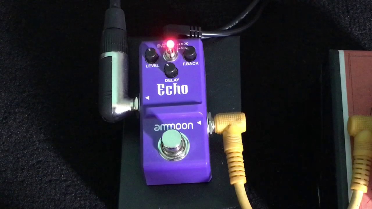 Revew Demo ammoon echo delay super nano pedal stompbox / efek delay terkecil didunia