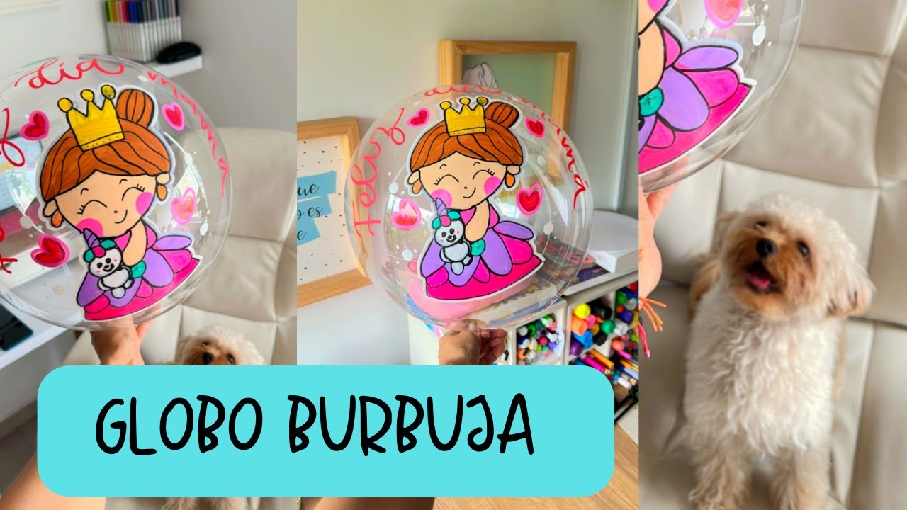 Cómo marcar un GLOBO burbuja con dibujos
