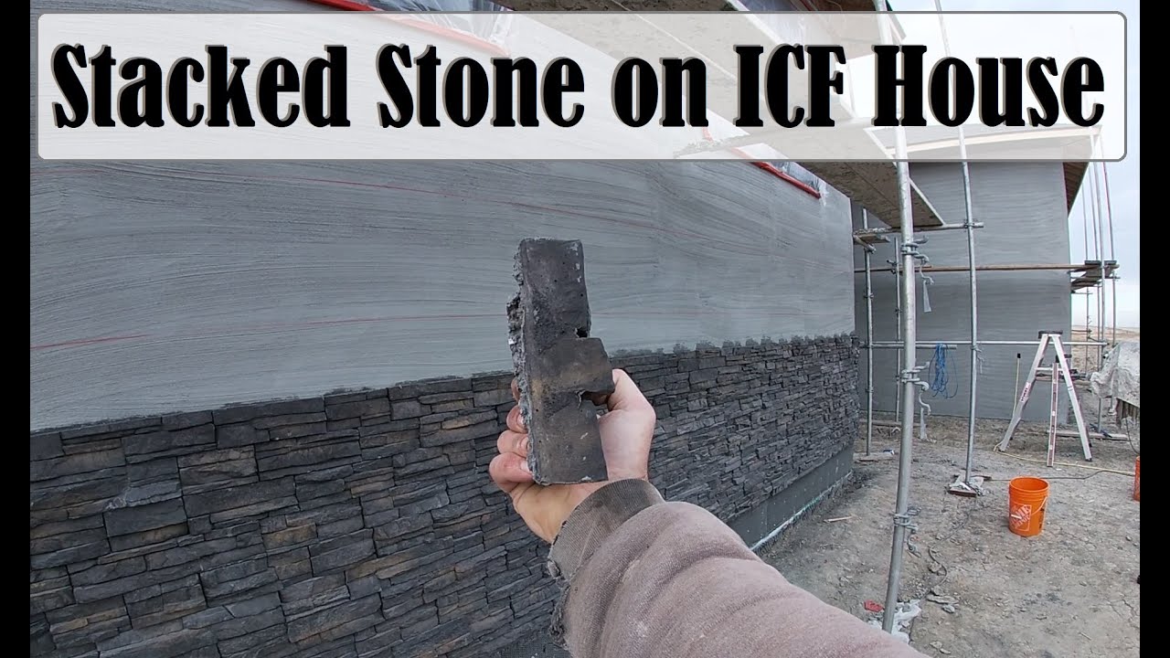 Vlog 16 - Installing Stacked Stone on ICF House