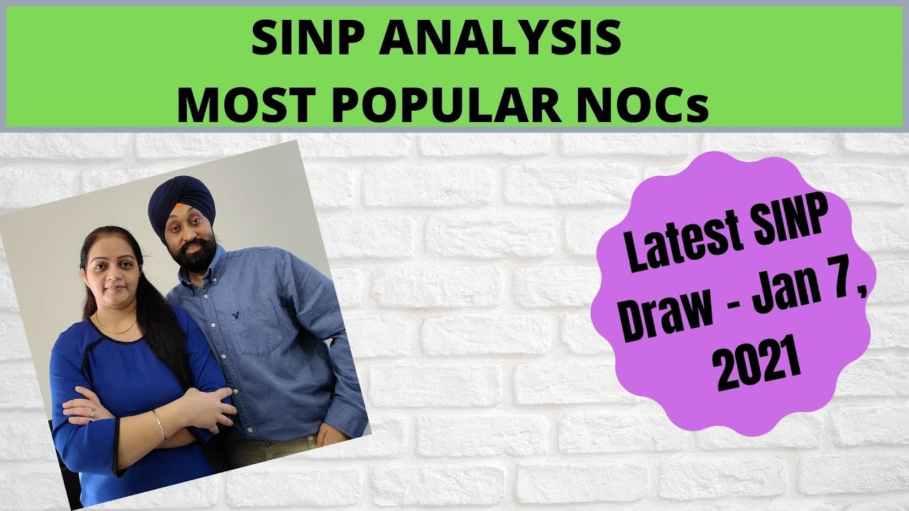 Most popular NOC's in latest SINP draw | SINP Analysis