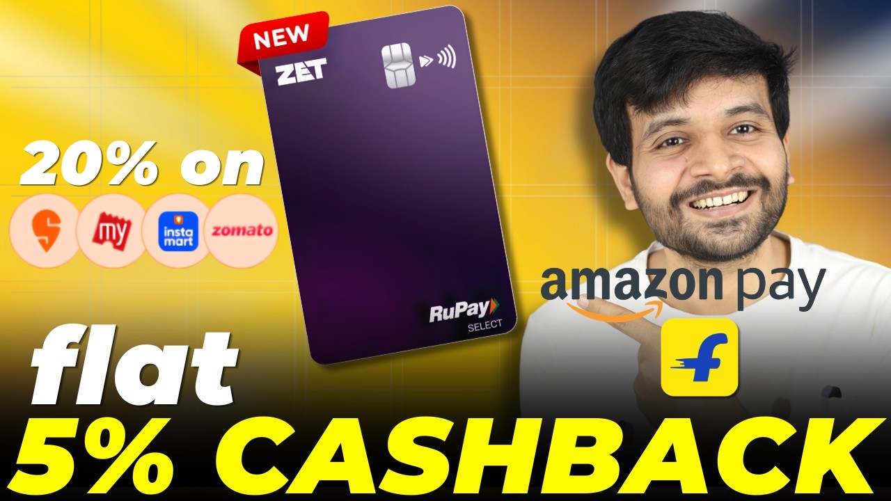 New Zet Credit Card - New Benefits | 5% Cashback on Amazon, Flipkart