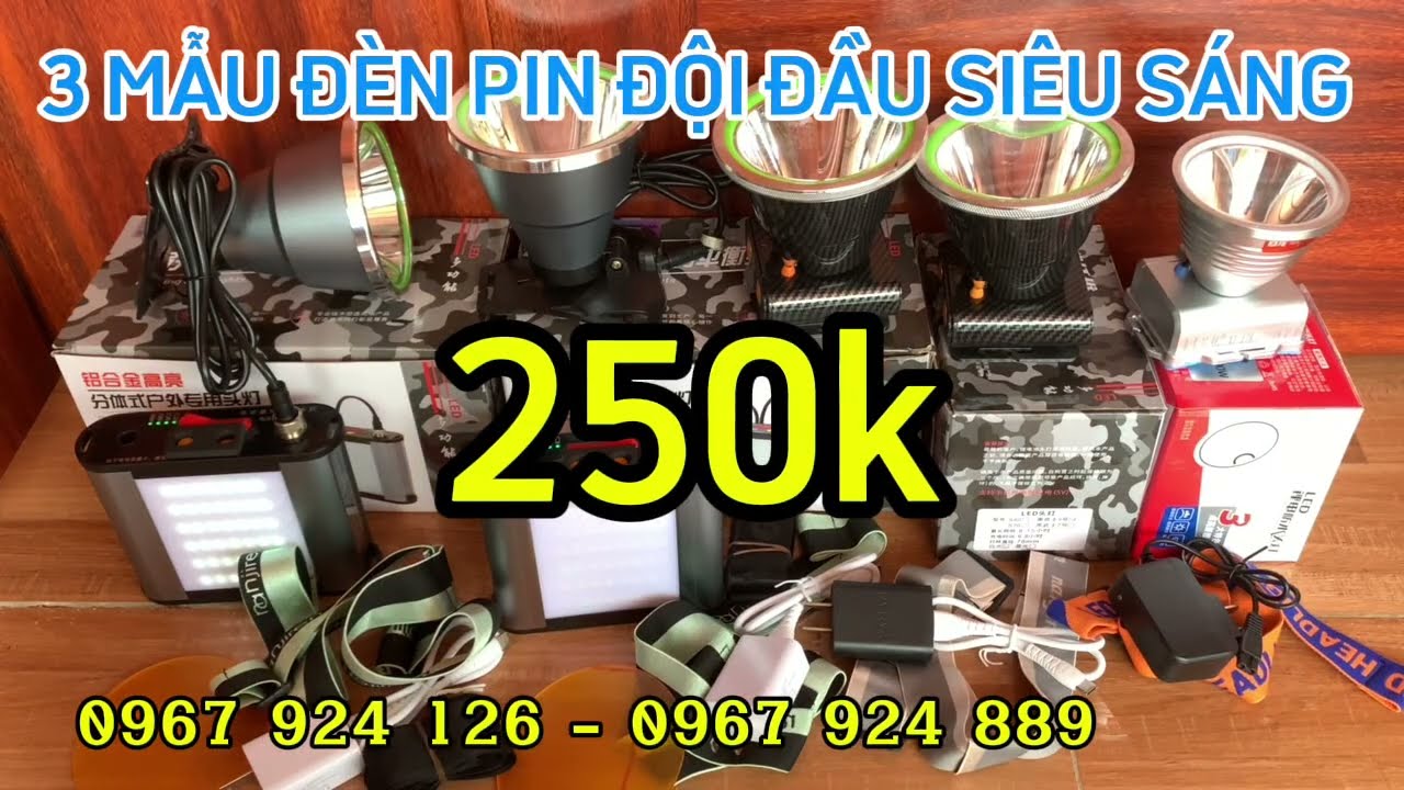 BÁO GIÁ CÁC MẪU ĐÈN PIN ĐỘI ĐẦU SIÊU SÁNG - GIÁ RẺ MẪU MỚI 2026.
