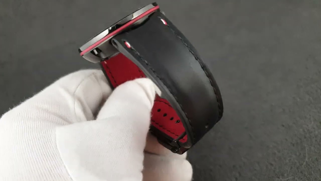 Bespoke watch strap for Oris Motor Sport TT1.