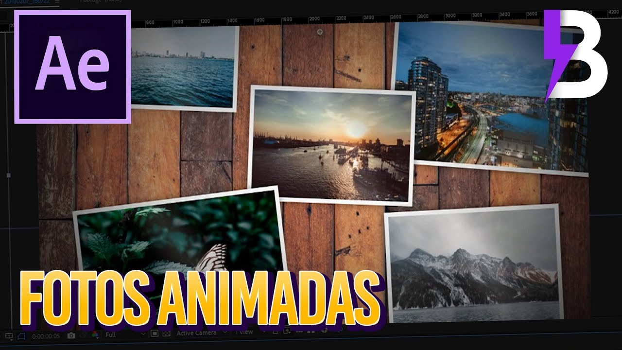 ANIMAÇÃO DA HORA COM FOTOS no AFTER EFFECTS - Como fazer Slideshow Diferente!